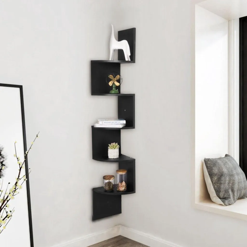 Étagère murale bois blanc avec fixation invisible - Finition Premium