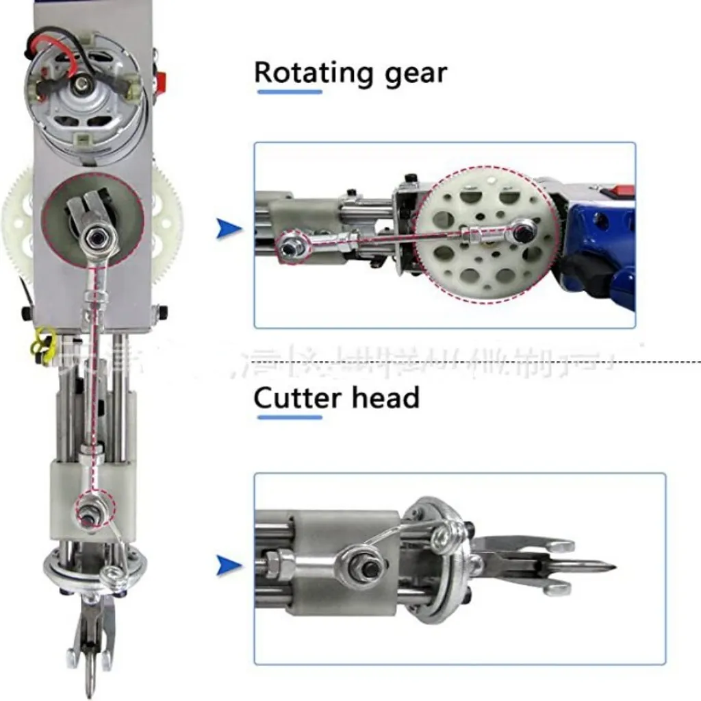 Tufting gun électrique 2-en-1 avec vitesse variable et fonctions avancées