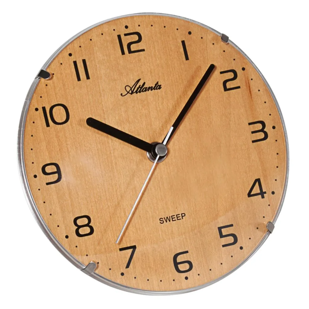 Horloge murale Atlanta 16 cm - Lisibilité maximale et design compact