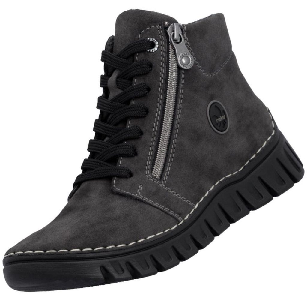 Stivaletti da donna Rieker, modello 57502-45, colore grigio Immagine del prodotto 