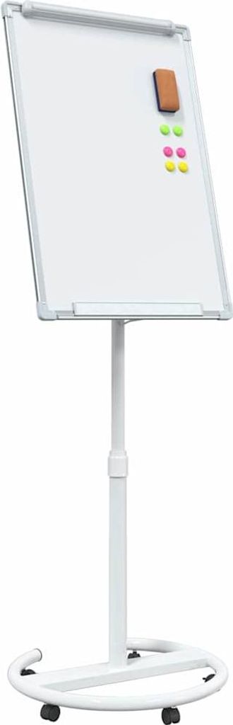 Magnetisches Whiteboard Grau und Weiß 62 x 62,5 x 197 cm EPS