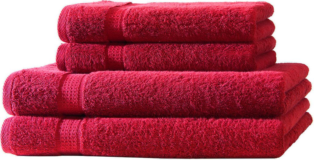 4er Set Frottee 2x Handtücher 2x Duschtücher Elegance 100% Produktbild 