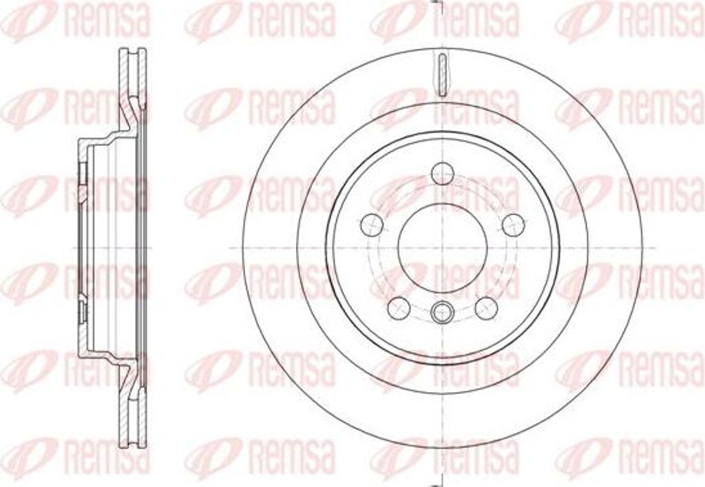 REMSA 61632.10 Bremsscheibe OE 34216799369 kompatibel mit 2er F45, X1, Clubman