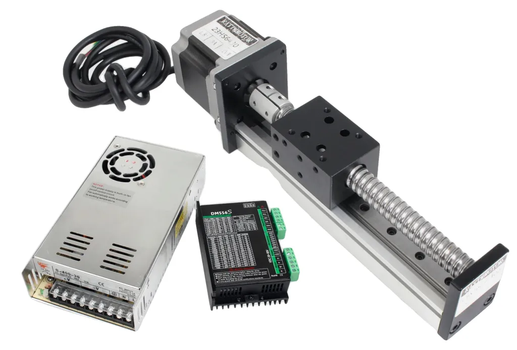 Module de guidage linéaire CNC 100mm idéal pour automatisation Nema23