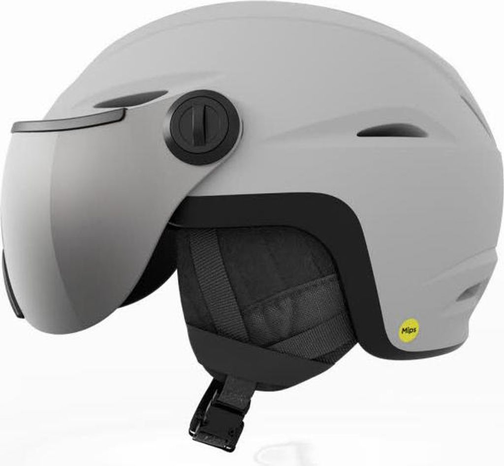 Giro Vue Mips Unisex Skihelm Visierhelm Snowboardhelm matte light grey/silver flash 59-62,5