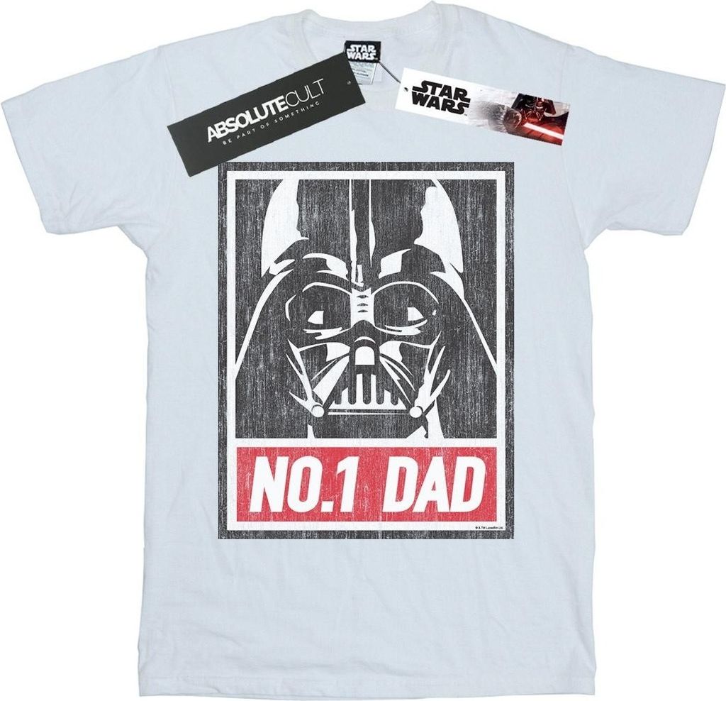 Star Wars - "Number One Dad" T-Shirt für Herren BI46490 (5XL) (Weiß)