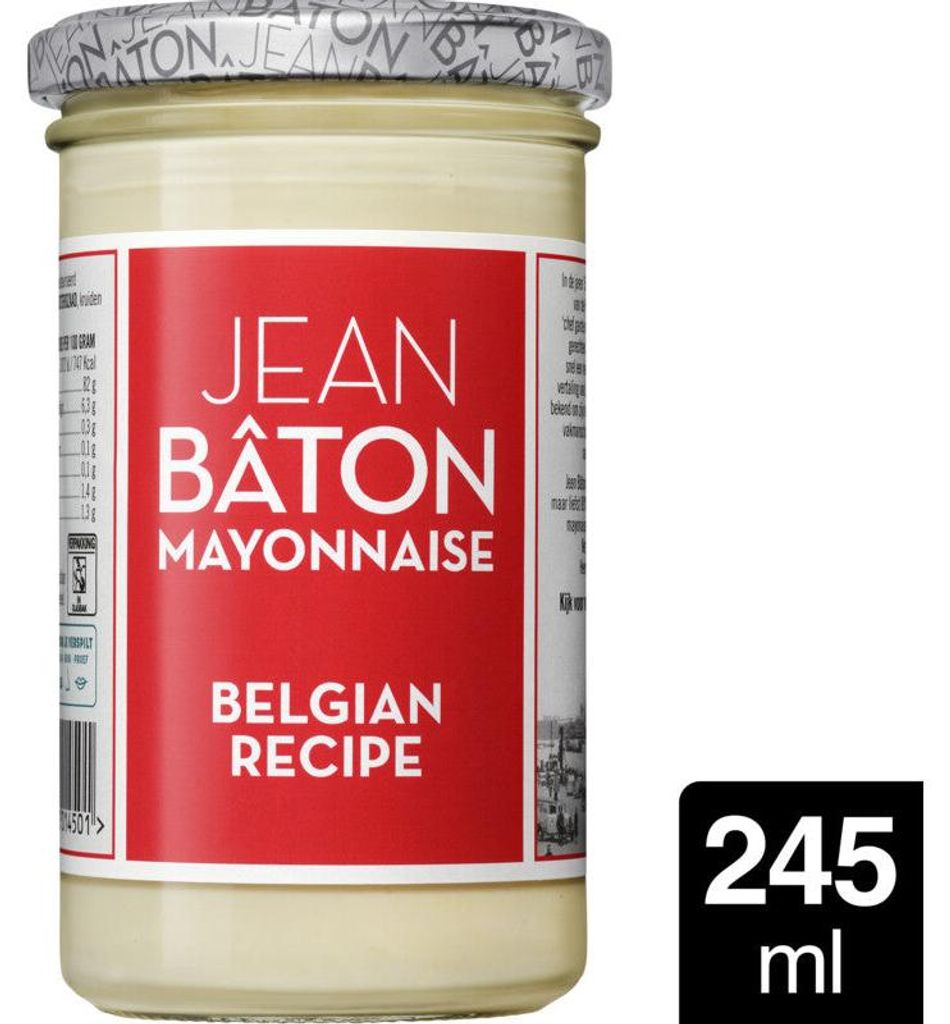 Jean Bâton Majonéza Belgický recept 245g – Krémová, Obrázok produktu 