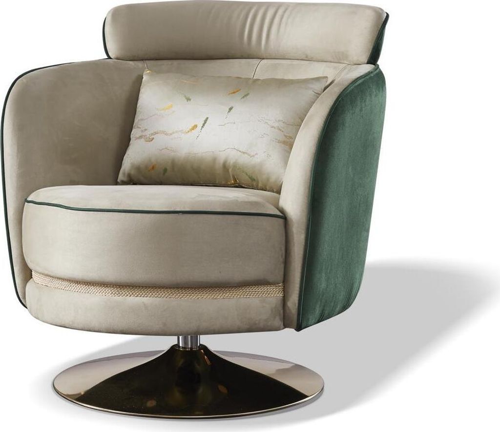 Lehnstuhl Design Sessel Dreh Leder Polster Wohnzimmer Samt Gastro Stuhl Stühle