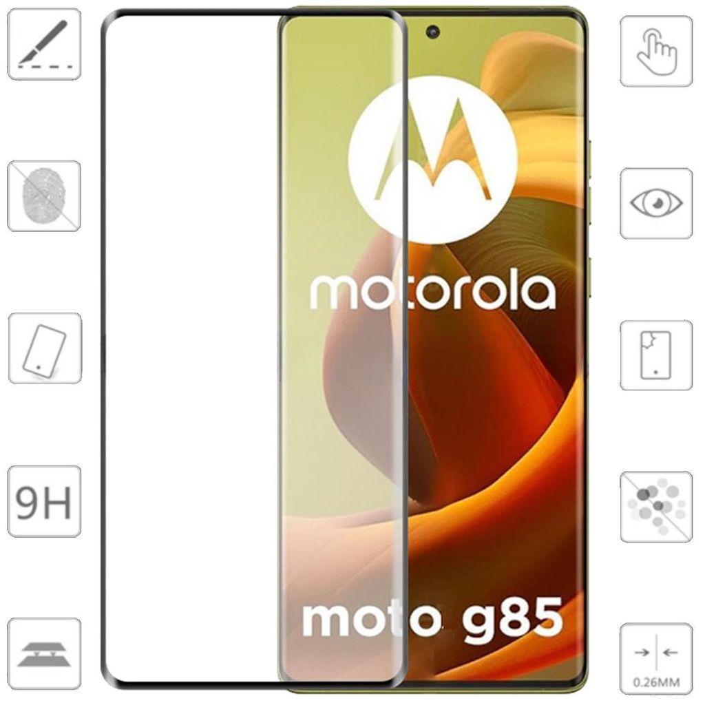 Für Motorola Moto G85 5G 1x 4D Display Full LCD Curved Hart Produktbild 