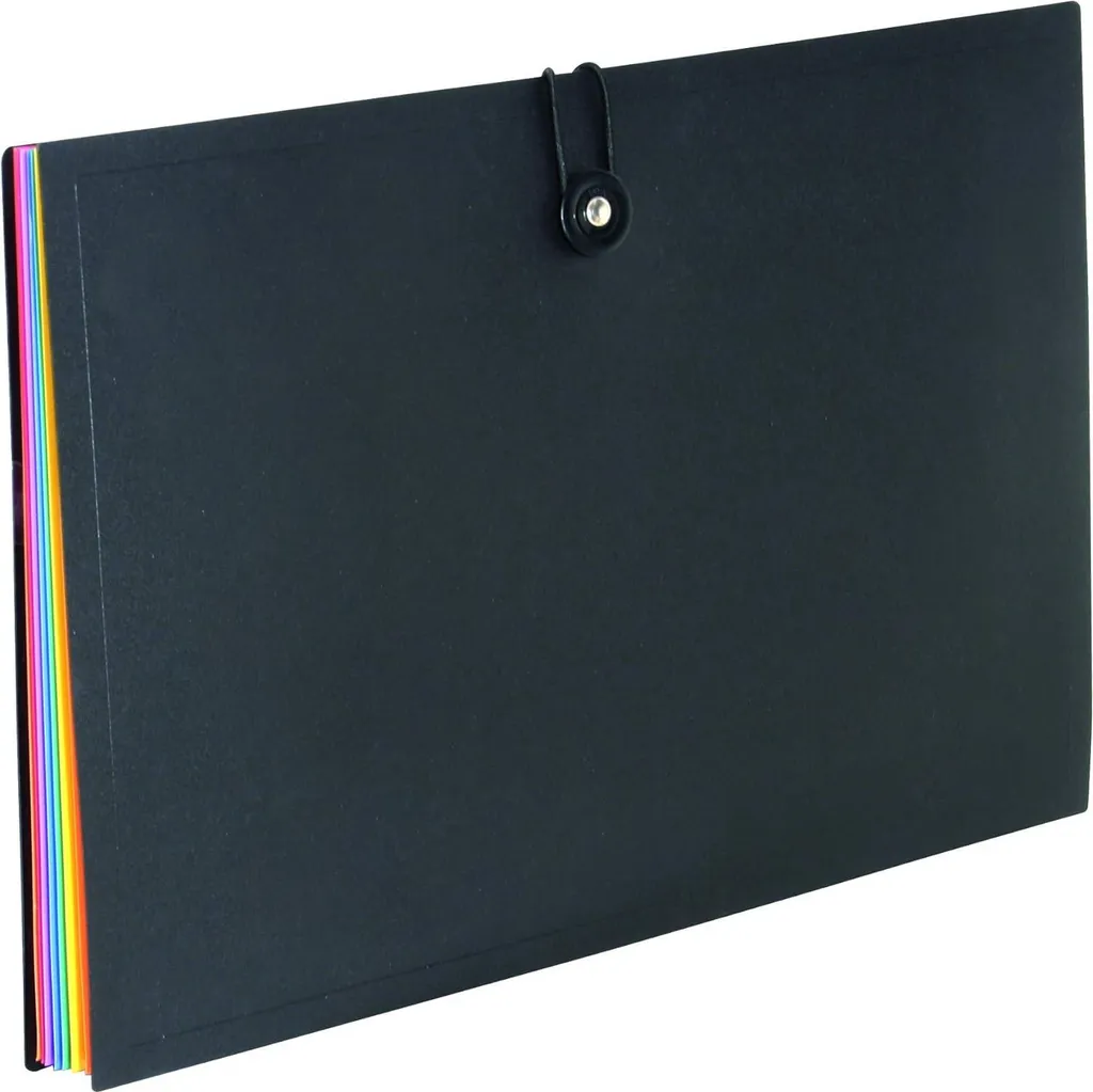 Trieur horizontal 8 compartiments en polypropylène rigide noir et coloré