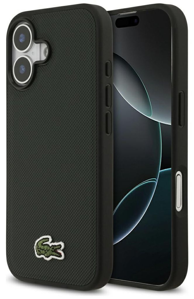 Coque iPhone 17 Lacoste Iconic Petit Piqué vert sinople Image du produit 