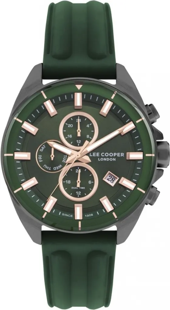 Montre Lee Cooper LC07881.077 homme en métal vert au design urbain
