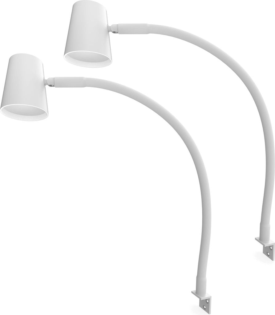 kalb | LED Leseleuchte weiß, flexibler Leuchten-Hals, Produktbild 