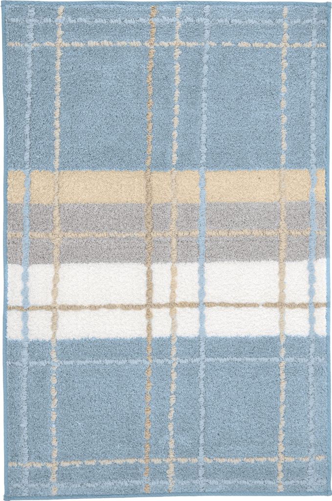 Kleine Wolke Badteppich KARA Stahlblau 60 x 90 cm Produktbild 
