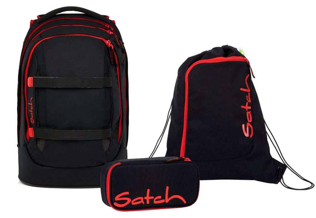 Satch Schulrucksack-Set PACK Fire Phantom 3-teilig, Produktbild 