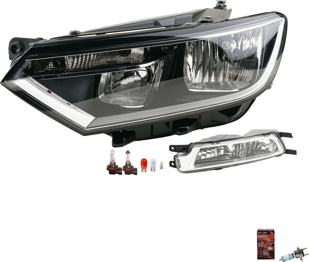 Johns, Scheinwerfer + Osram Night Breaker Laser passend für VW Passat 3G 08/14-Li. 3G1941005A 3G0941661E