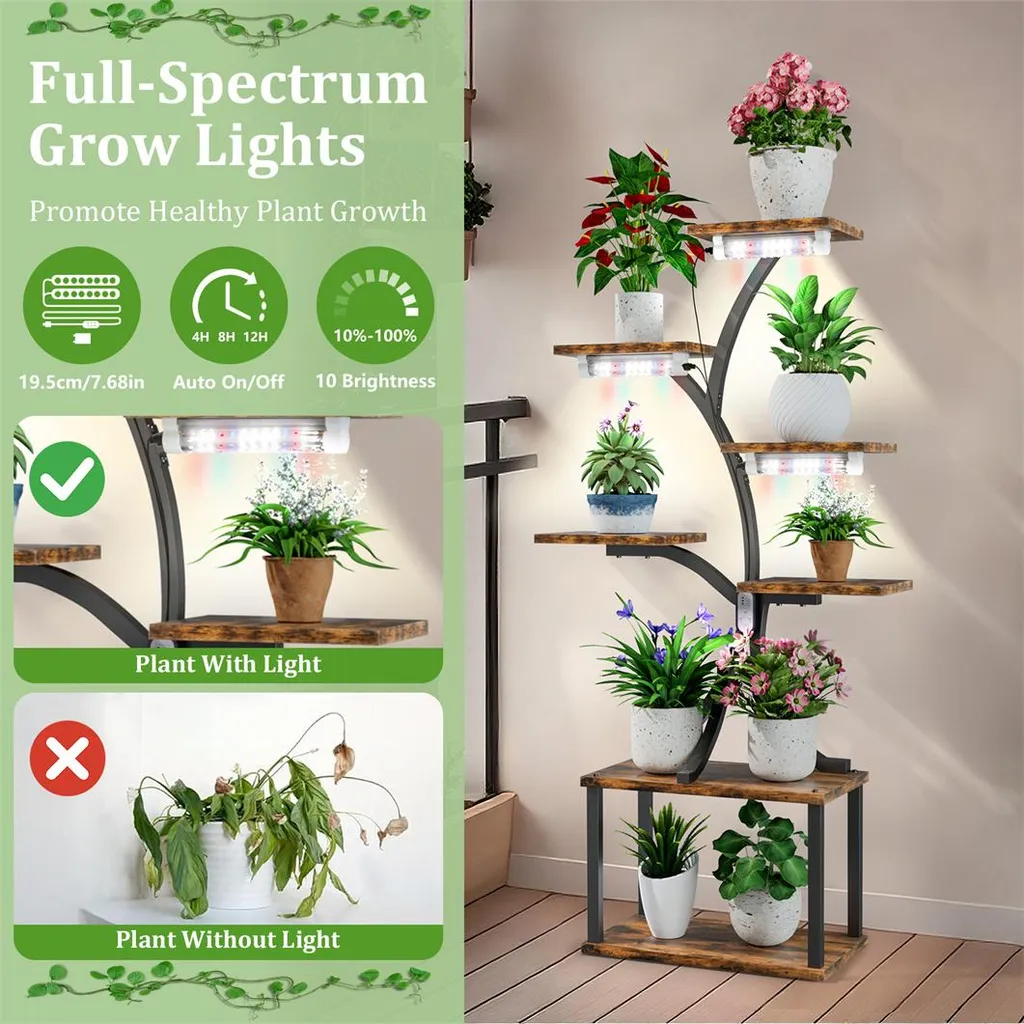 Support fleurs d'angle pour salon et balcon optimisé pour petit espace - 8