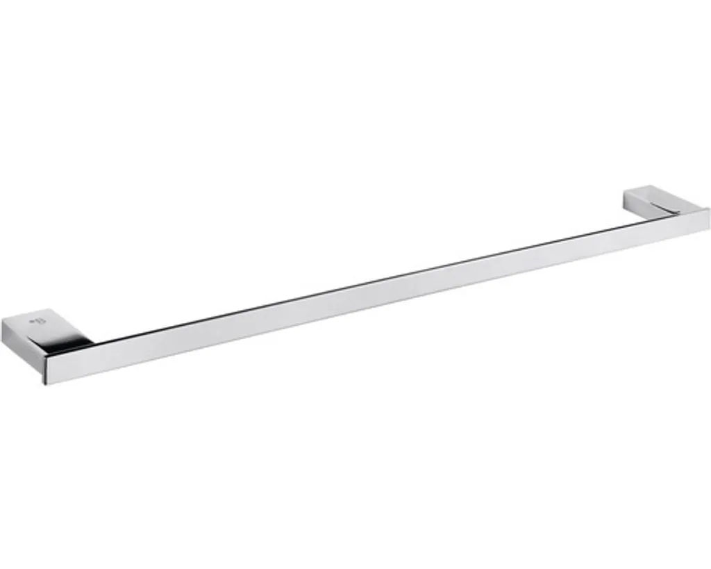 Porte-serviette mural VIA en chrome 60 cm : design fin et gain de place