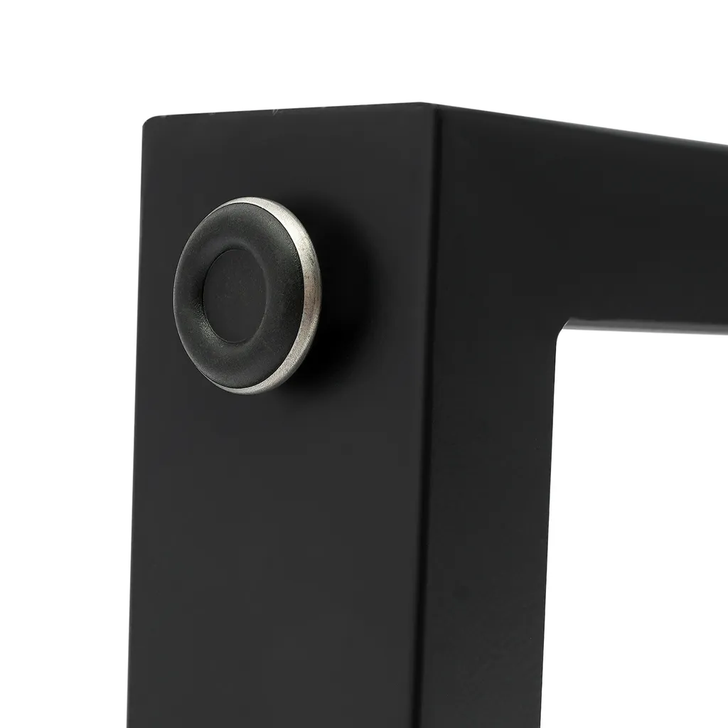 Pieds de Table Noirs 200kg - Structure Acier Renforcée pour Plateau - 9