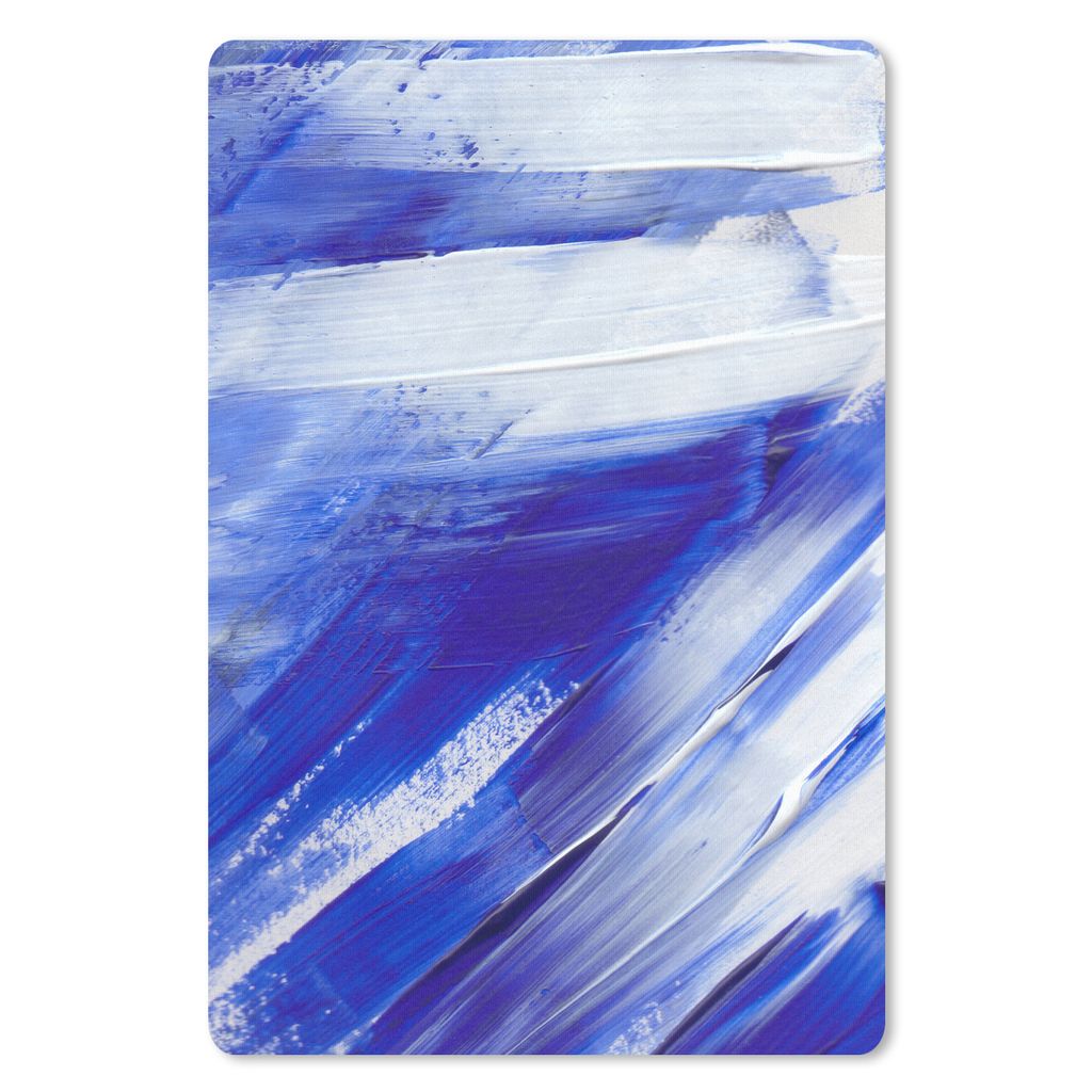 MuchoWow Mauspad Mousepad Farbe - Design - Blau 18x27 cm - Mousepads - Maus Mat - Pad - Mausunterlage