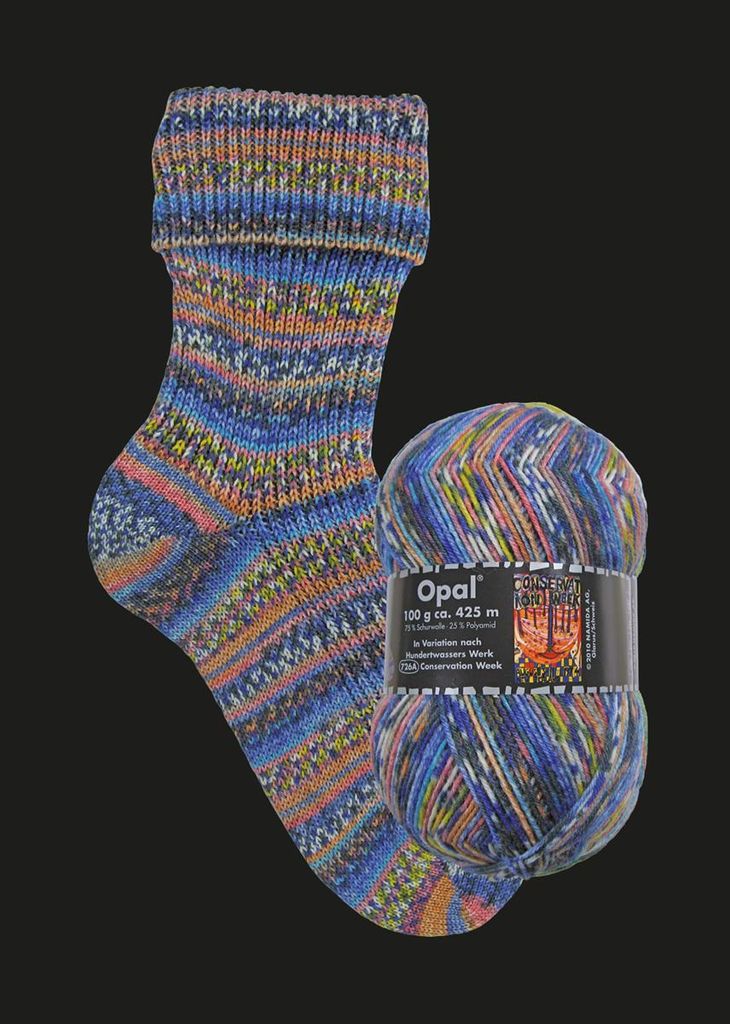 Opal - Variation nach Hundertwasser 4-fach 3201 Werk 726A Produktbild 