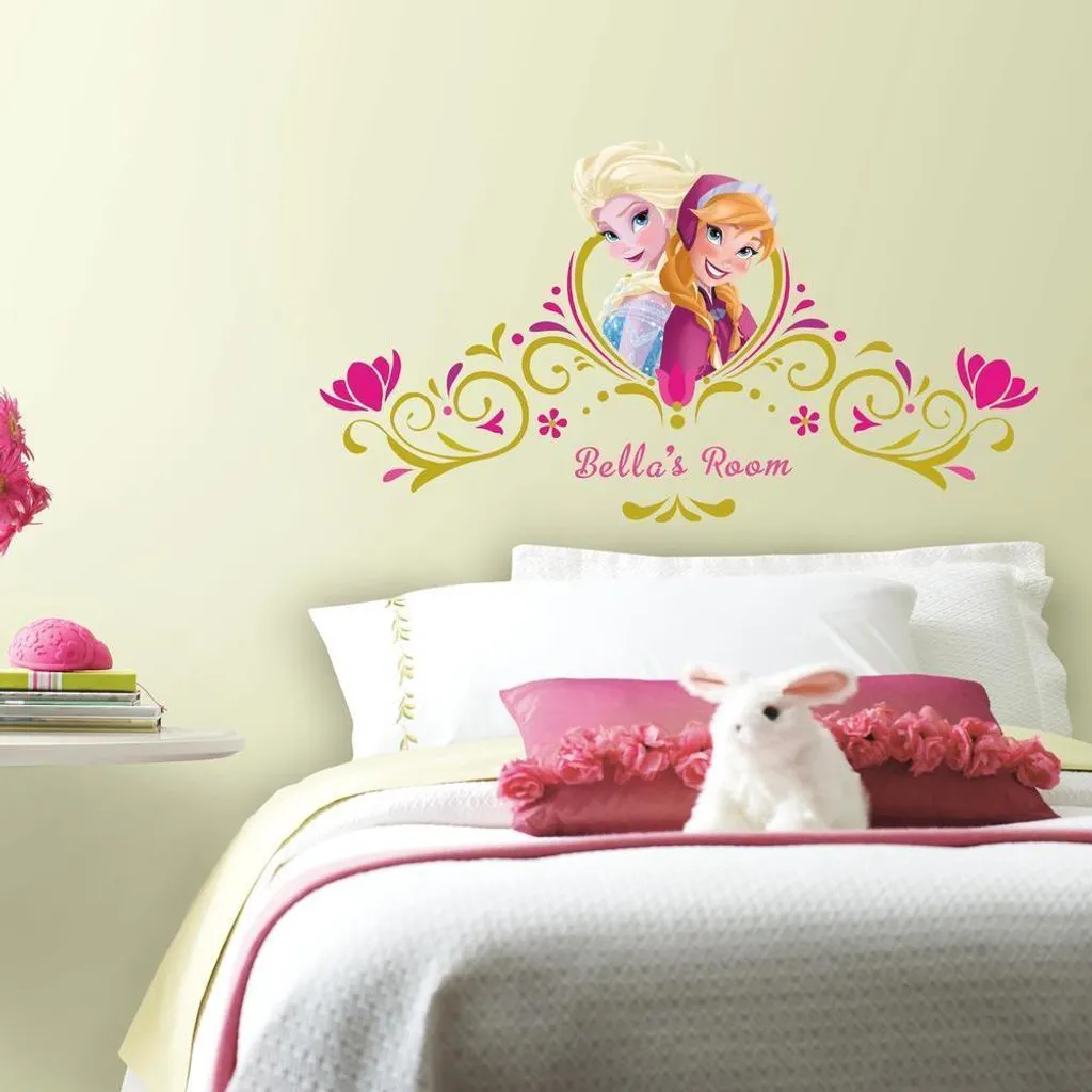 Sticker Géant Frozen Disney Spring Time Ambiance Florale Format XL 90cm