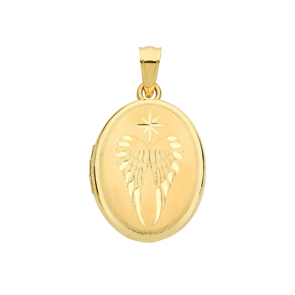 Médaillon Femme Or 375/1000 - Pendentif 29mm*17mm - Réf TRS28046