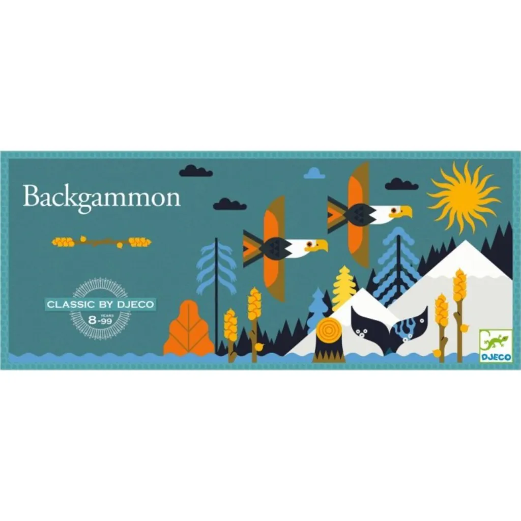 Jeu de backgammon élégant pour éviter l'ennui des jours de pluie