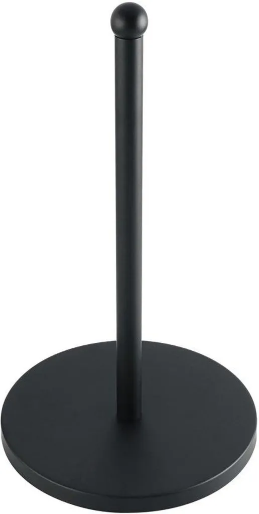 Porte-essuie-tout sur pied noir en acier inoxydable 31 cm - Modèle Solo