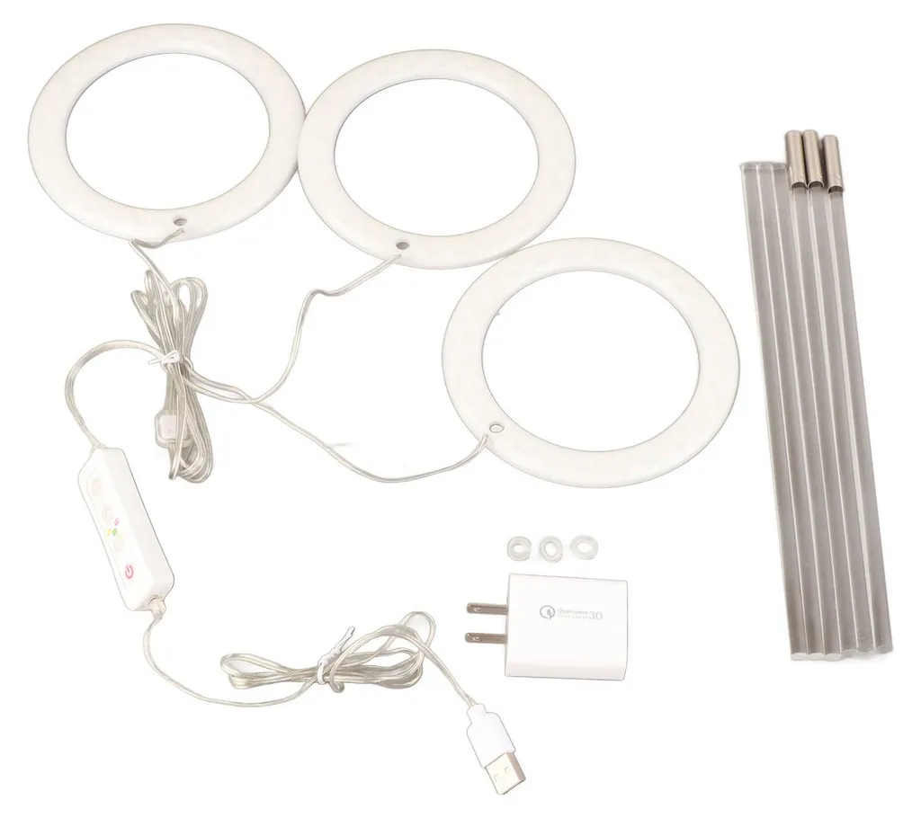 Sauvez vos plantes du manque de lumière - Lampe LED 3 têtes, Minuteur
