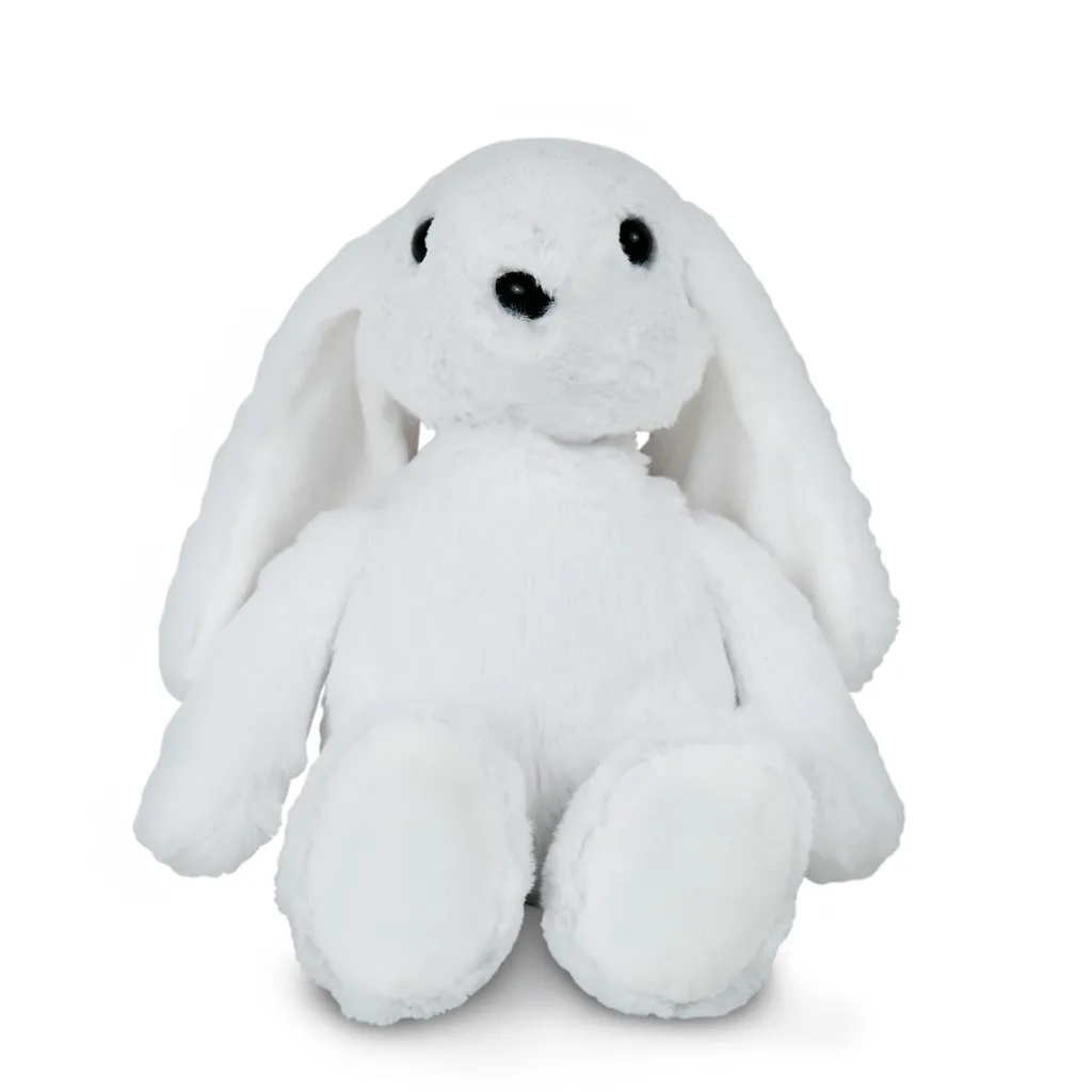 Peluche Lapin Blanc 34 cm pour Sommeil Bébé - Cadeau de Naissance