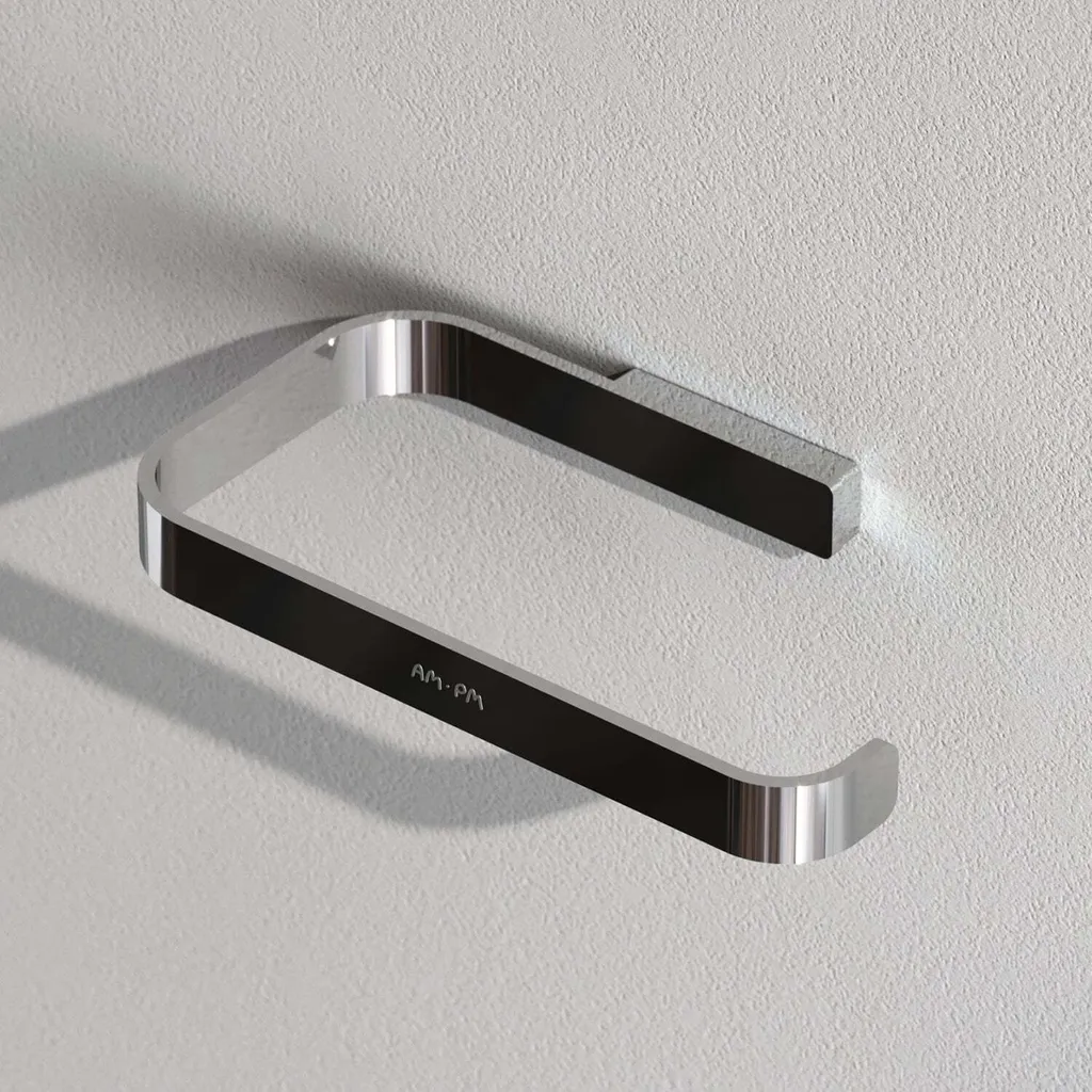 Distributeur papier toilette inox chrome haute résistance fixation mur