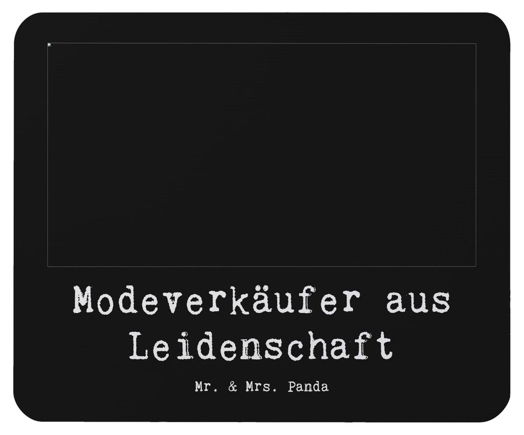 Mr. & Mrs. Panda Mauspad Modeverkäufer Leidenschaft - Schwarz - Geschenk, Mouse Pad, computermatte, Verkäufer, Mousepad, computer, laptop, Witzig...