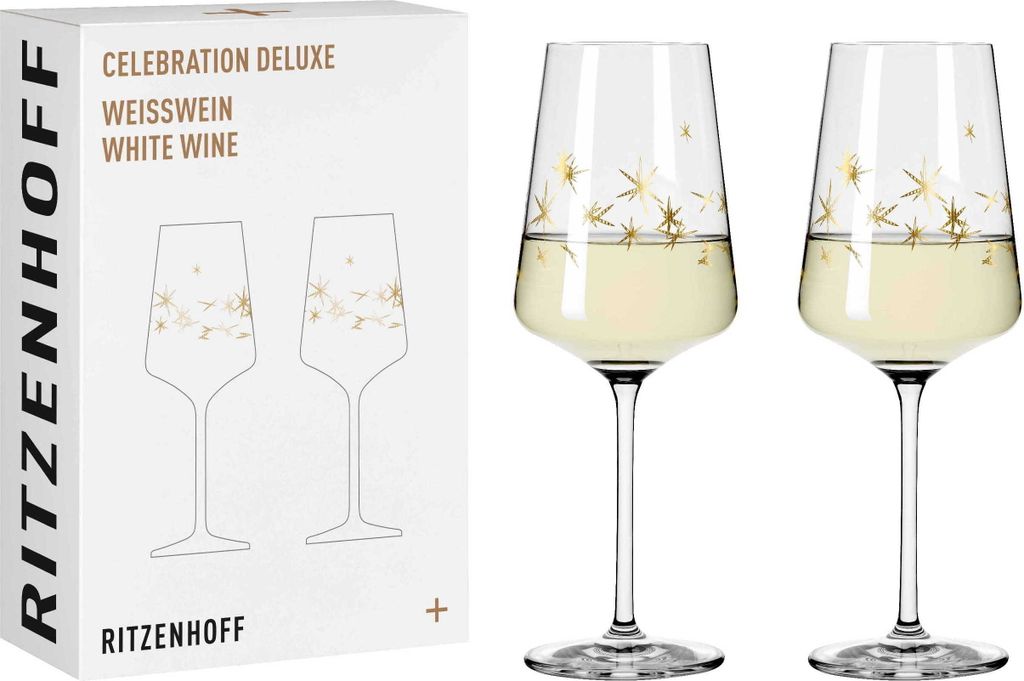 CELEBRATION DELUXE WEIßWEINGLAS-SET #3 VON ROMI BOHNENBERG Produktbild 1
