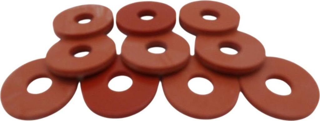 100 Stück Silikon M6 20 mm x 7 mm x 2 mm