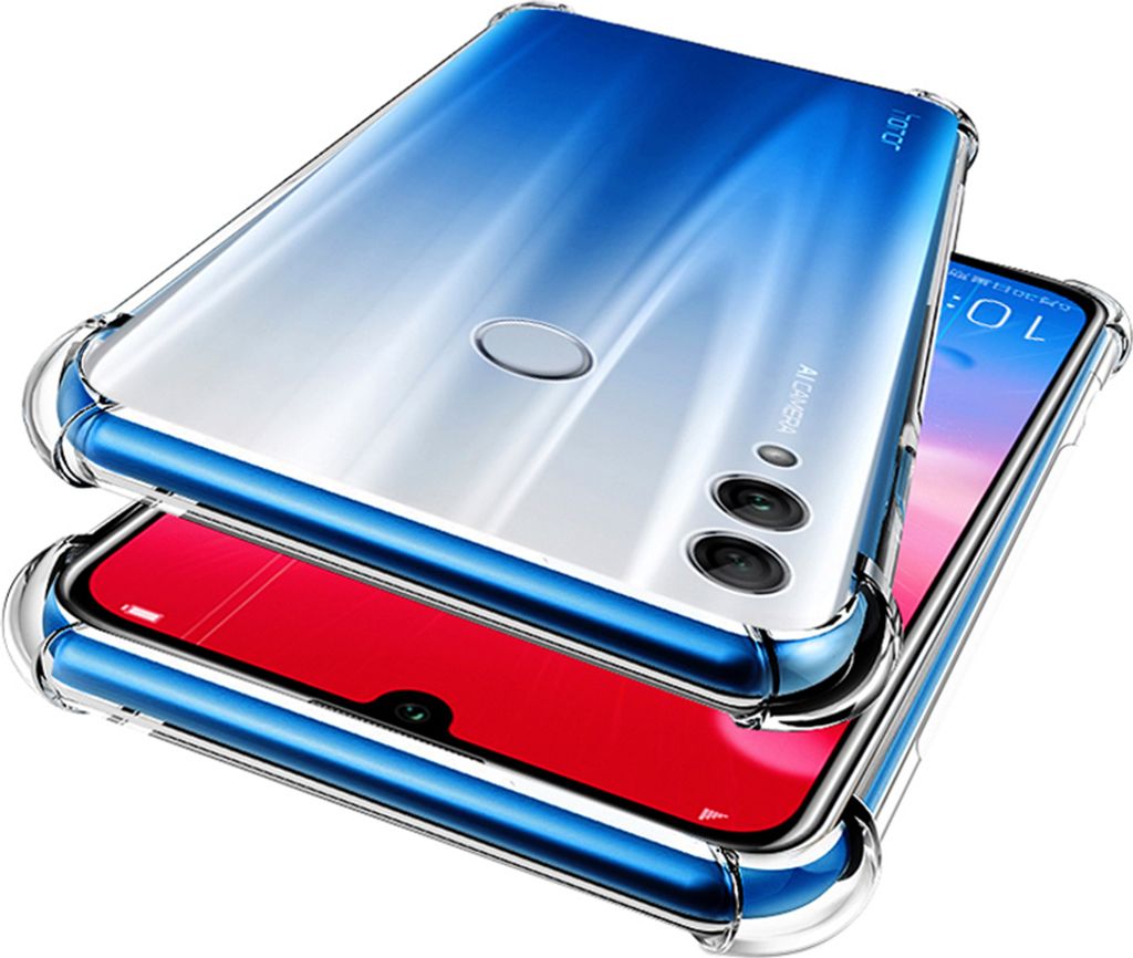 Huawei Honor 10 Lite Hülle, LaimTop Crystal Transparent Weich TPU Bumper Stoßfest Fallschutz Schutzhülle für Huawei Honor 10 Lite