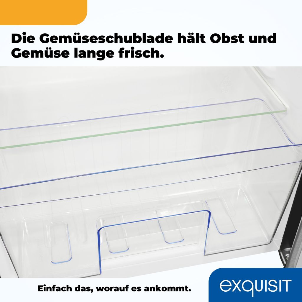 Exquisit Vollraumkühlschrank KS85-V-091E inoxlook | 75 l Produktbild 8