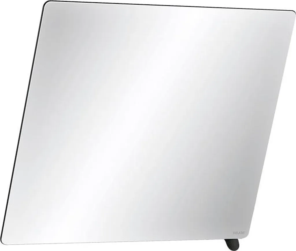 Miroir salle de bain PMR basculant 600x500 poignée noire mate Delabie
