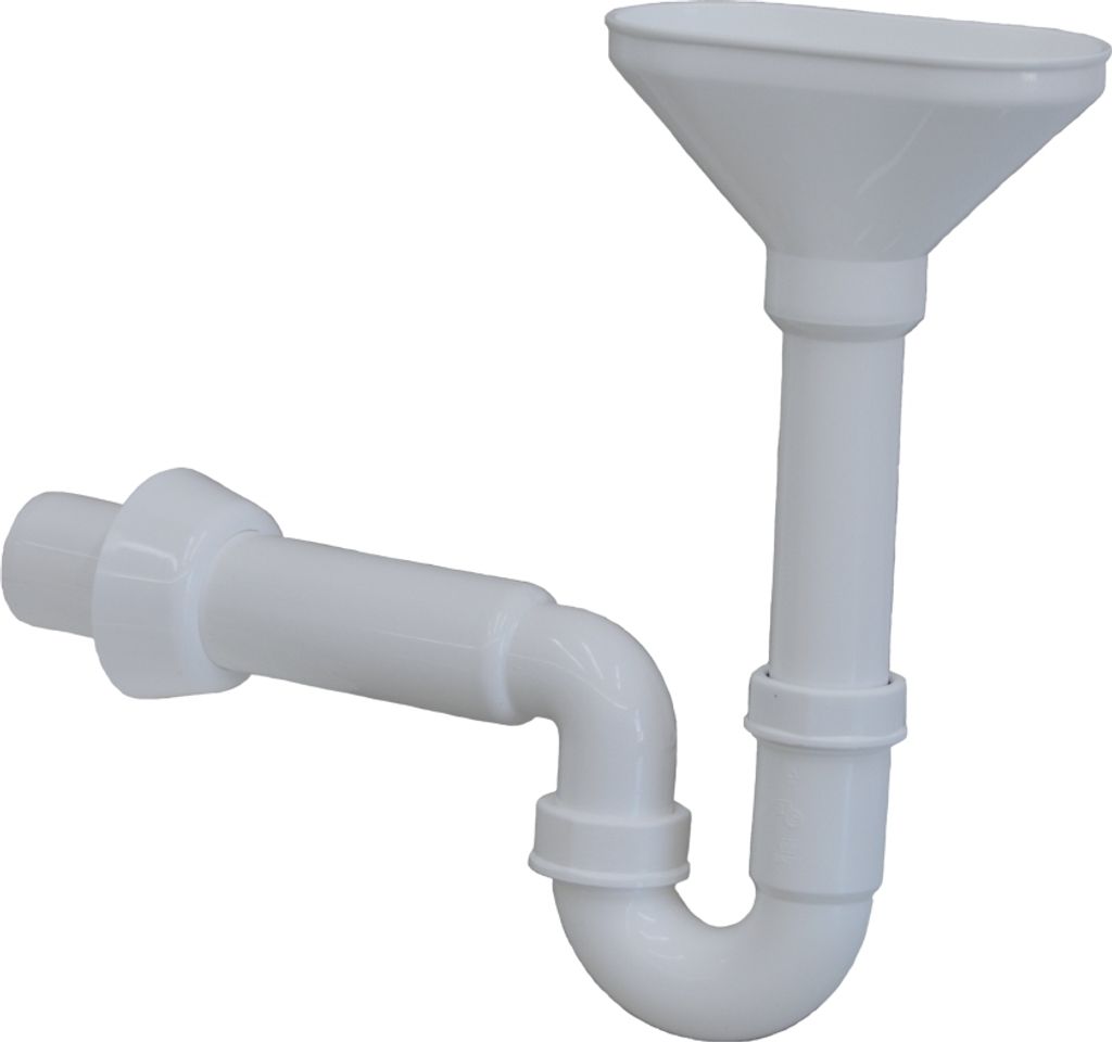 Trichtersiphon für Leckwasser 1 1/2" x 50 mm mit waagerechtem Abgang, G300286