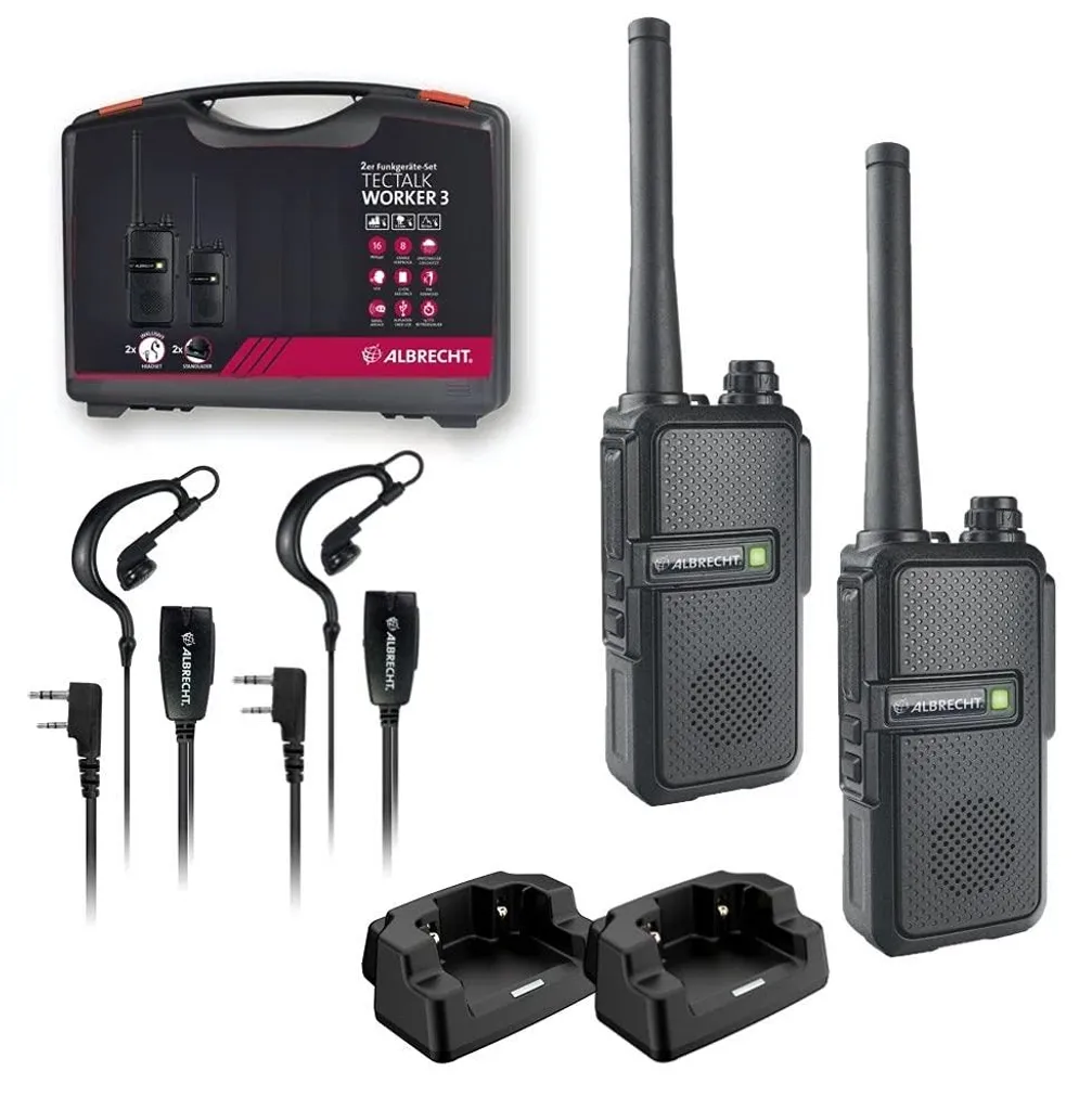 Talkie-Walkie Rechargeable Tectalk Worker Alan Albrecht Pack Duo PMR446
