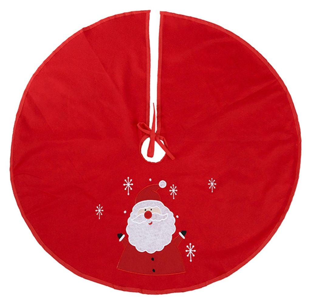 Weihnachtsdecke rund 90cm Tannenbaumdecke Produktbild 