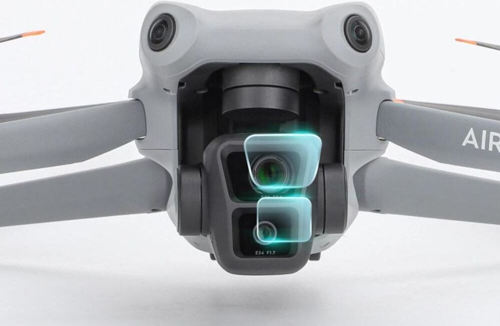 50CAL gehärtete Glasfolie für DJI Air 3 Drohnen-Kameraobjektiv (2 Sets)