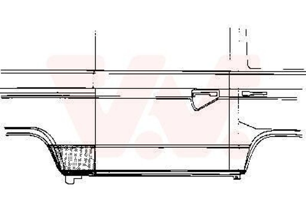 VAN WEZEL Piastra di riparazione del pannello laterale per Immagine del prodotto 