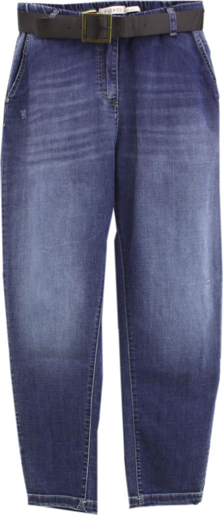 33394 Please, P 0YG_BQ2W5L-P0YG, Damen Jeans Hose, Strechtdenim, 1670-blu denim, L