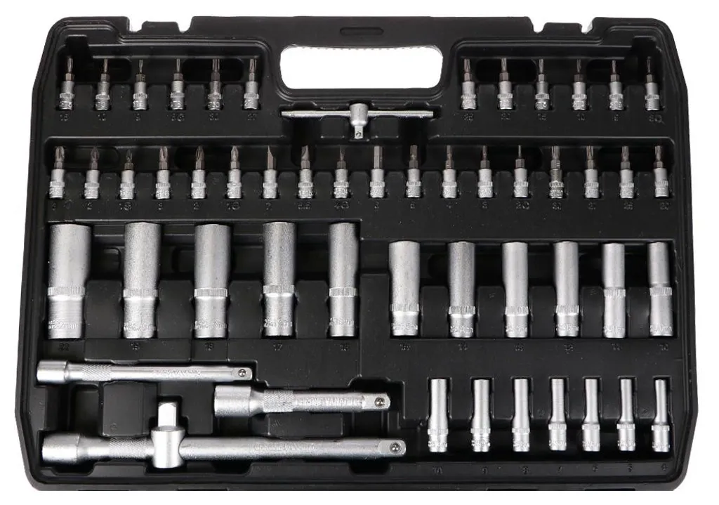 Jeu de clés à douilles 171 pièces avec coffret de rangement robuste en ABS - 4