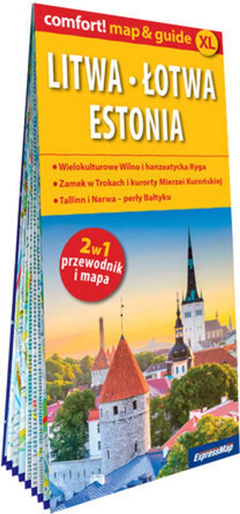 Cypr 2w1, 1:200 000 mapa + przewodnik Expressmap
