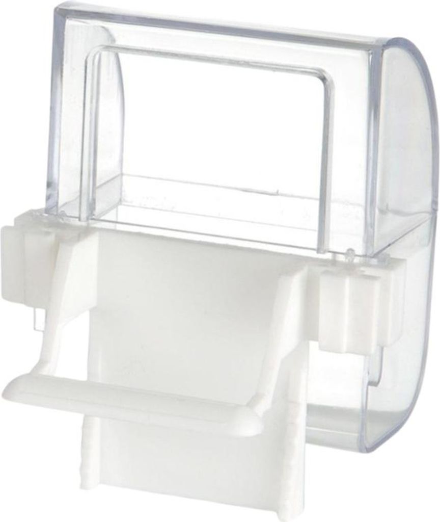 Beeztees Vogel Futter-und Wassernapf transparent/weiß - 2er Produktbild 