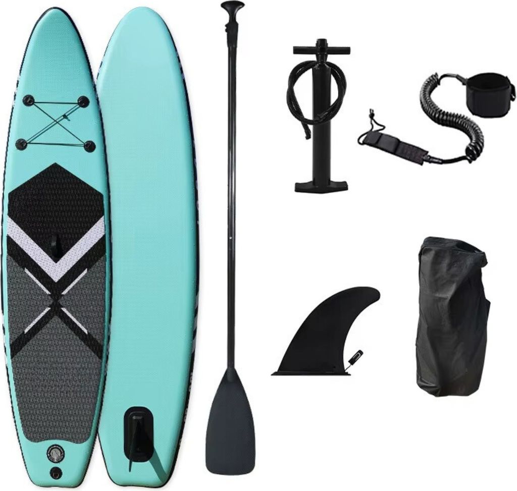 Aufblasbares Brett Sup 320Cm Gross Doppelt 180Kg Mit Rucksack, Pumpe Und Koffer