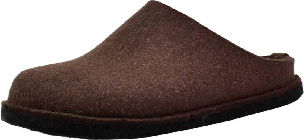 Haflinger Damen Hausschuh Herren Pantoffel Filz Komfortweite Flair Soft 311010, Größe:40 EU, Farbe:Braun