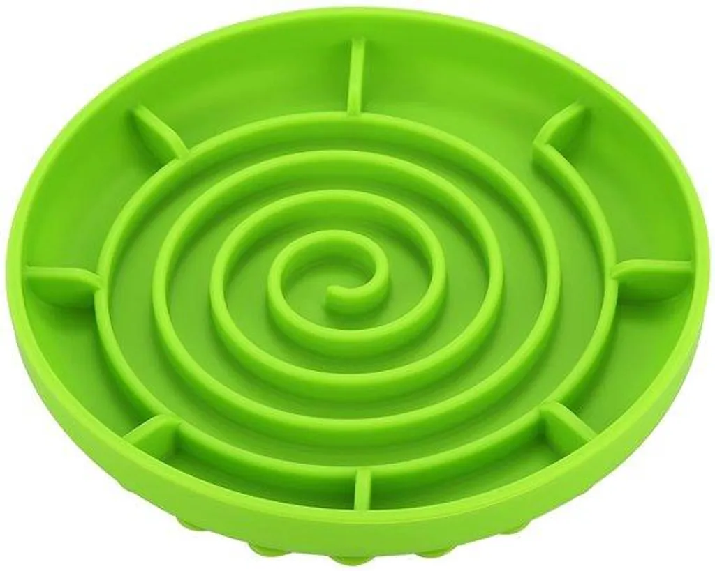Insert gamelle anti-glouton pour chien en silicone souple ventouse